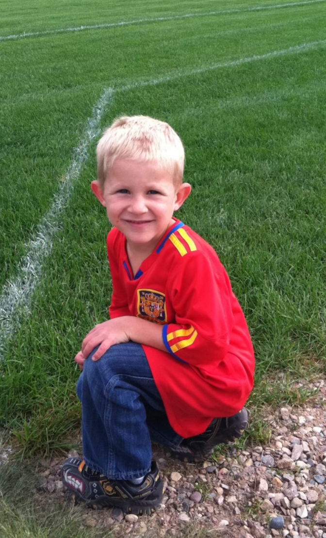 A BOOST founder enjoying sports as a child
